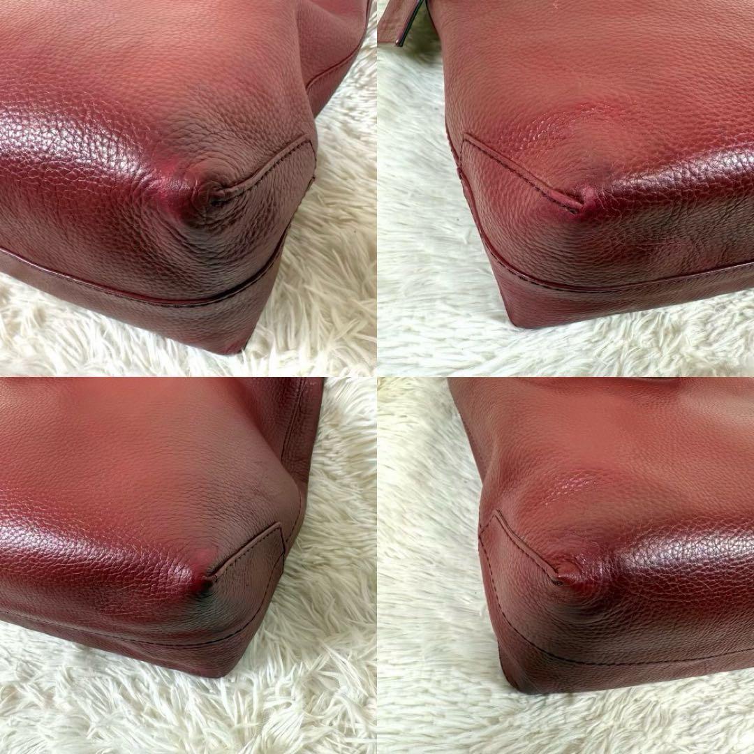 バーバリーブラックレーベル リバーシブル レザー トートバッグ A4可 通勤通学