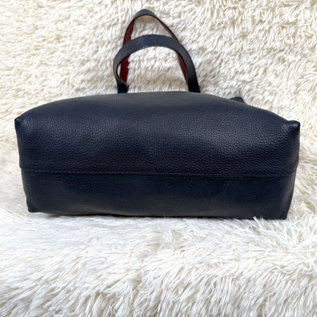 バーバリーブラックレーベル リバーシブル レザー トートバッグ A4可 通勤通学