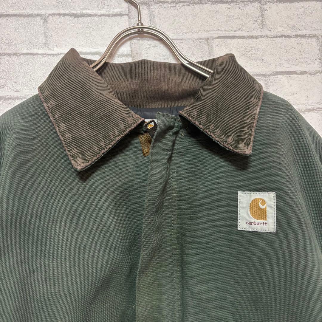 【まさを。】カーハート トラディショナルジャケット モスグリーン 後染 M