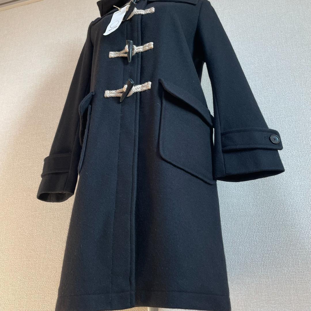 新品 無印良品 MUJI 黒 カシミヤ混ダッフルコート L 秋冬