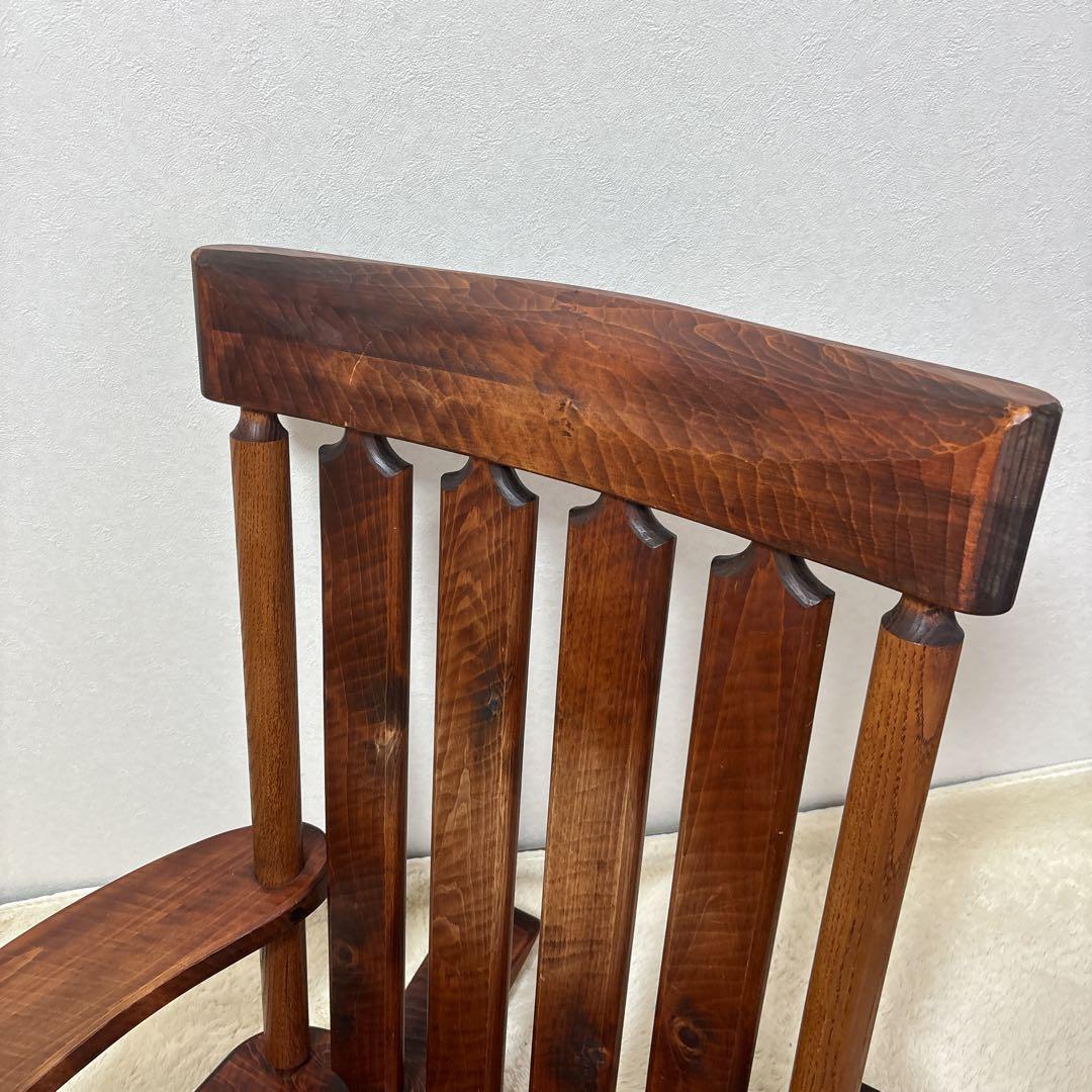 良品　工房家具 ロッキングチェア 椅子 揺り椅子 IDC大塚家　矢澤金太郎