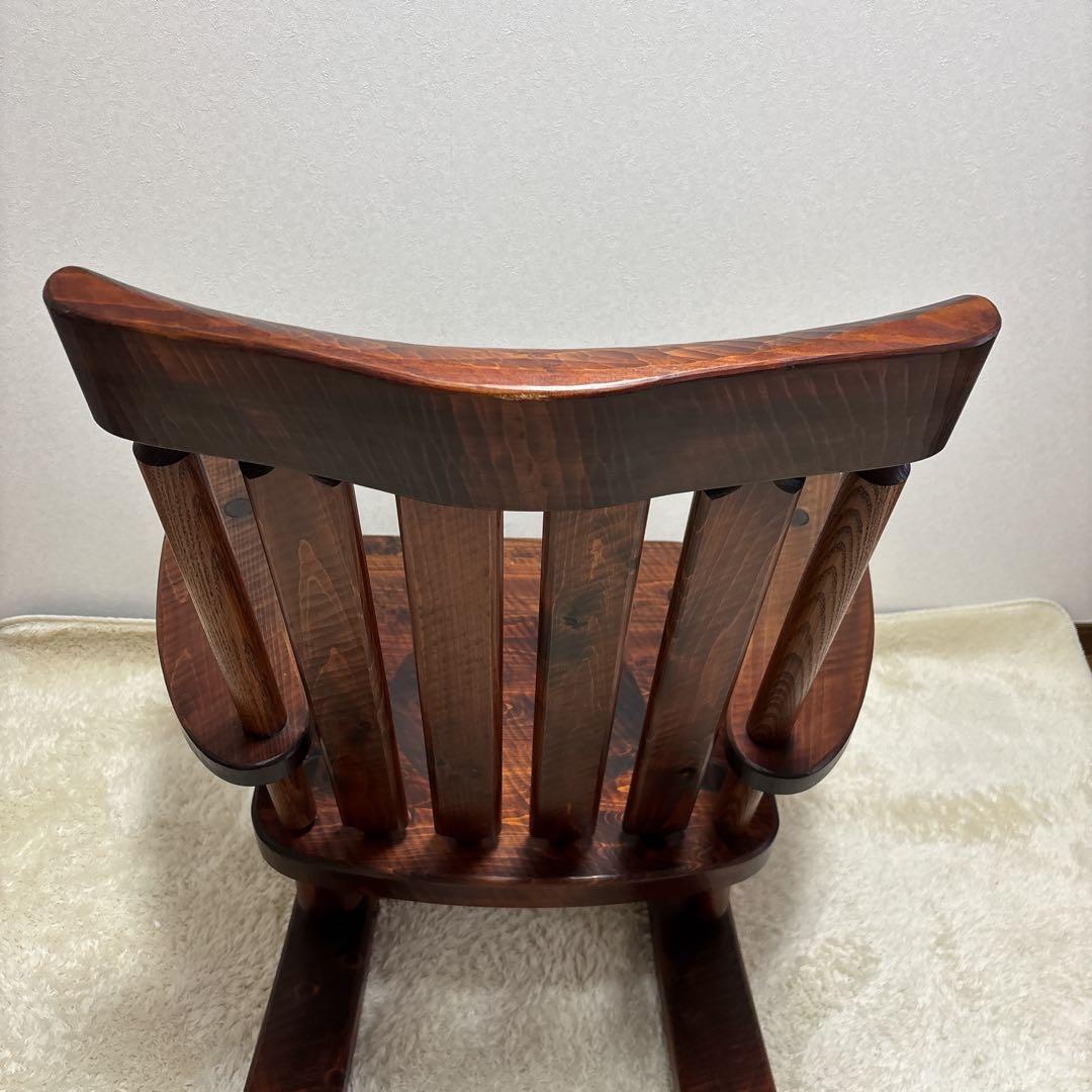 良品　工房家具 ロッキングチェア 椅子 揺り椅子 IDC大塚家　矢澤金太郎