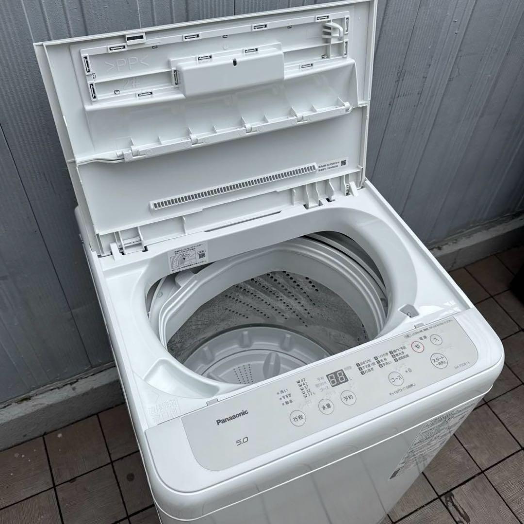 美品 Panasonic 2021年 最新現行モデル 洗濯機5kg 風乾燥搭載