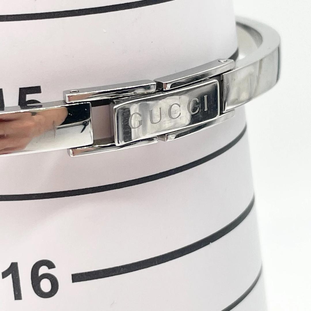 稼働・新品電池　GUCCI　時計　クォーツ　シルバー　105　シェリーライン