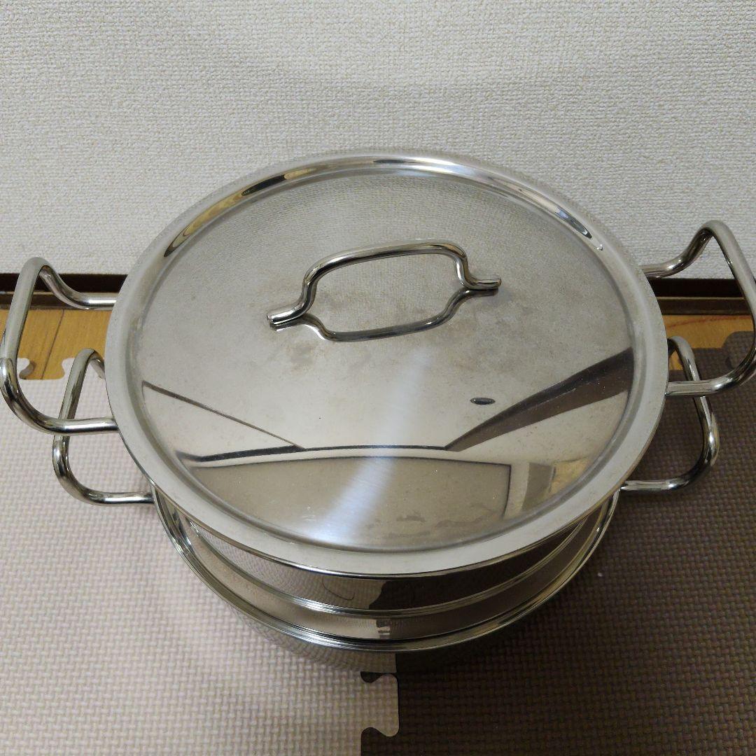 ジオプロダクト 蒸し器付鍋 25cm geo PRODUCT