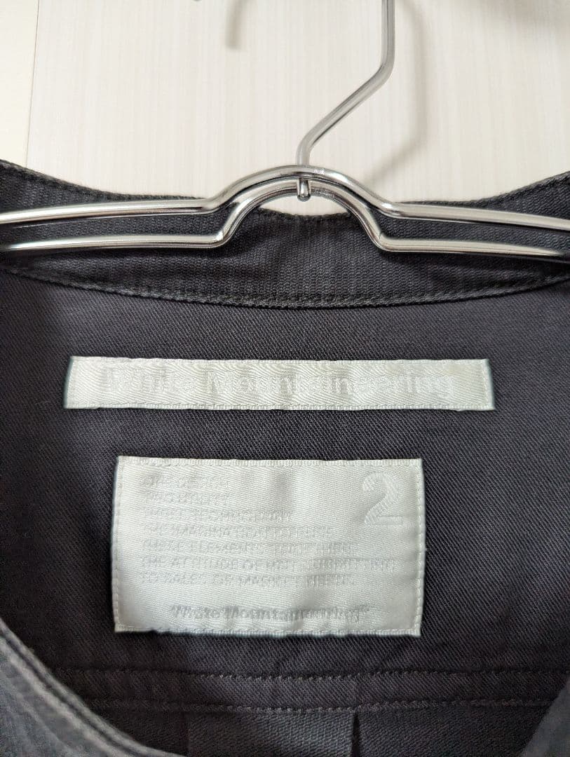 ホワイトマウンテニアリング　コーデュロイシャツ　2　ブラック