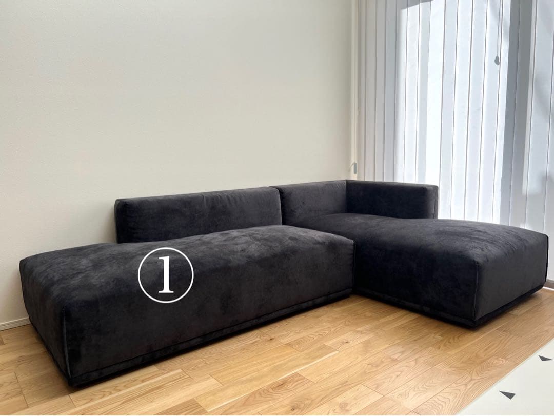 【amro】Francfranc メーネソファR ブラック