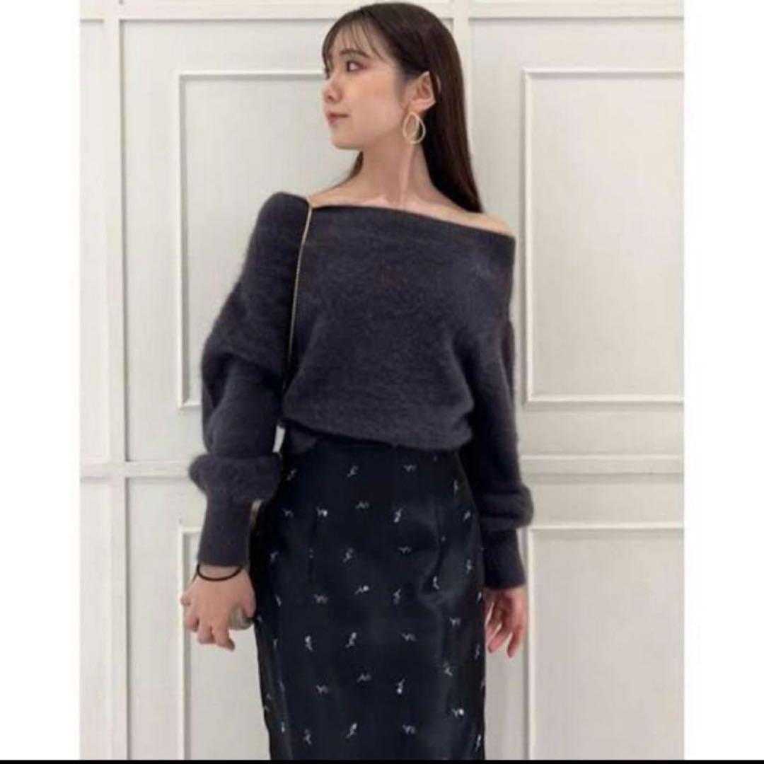 [セール] スナイデル　フォックスアルパカオフショルプルオーバー