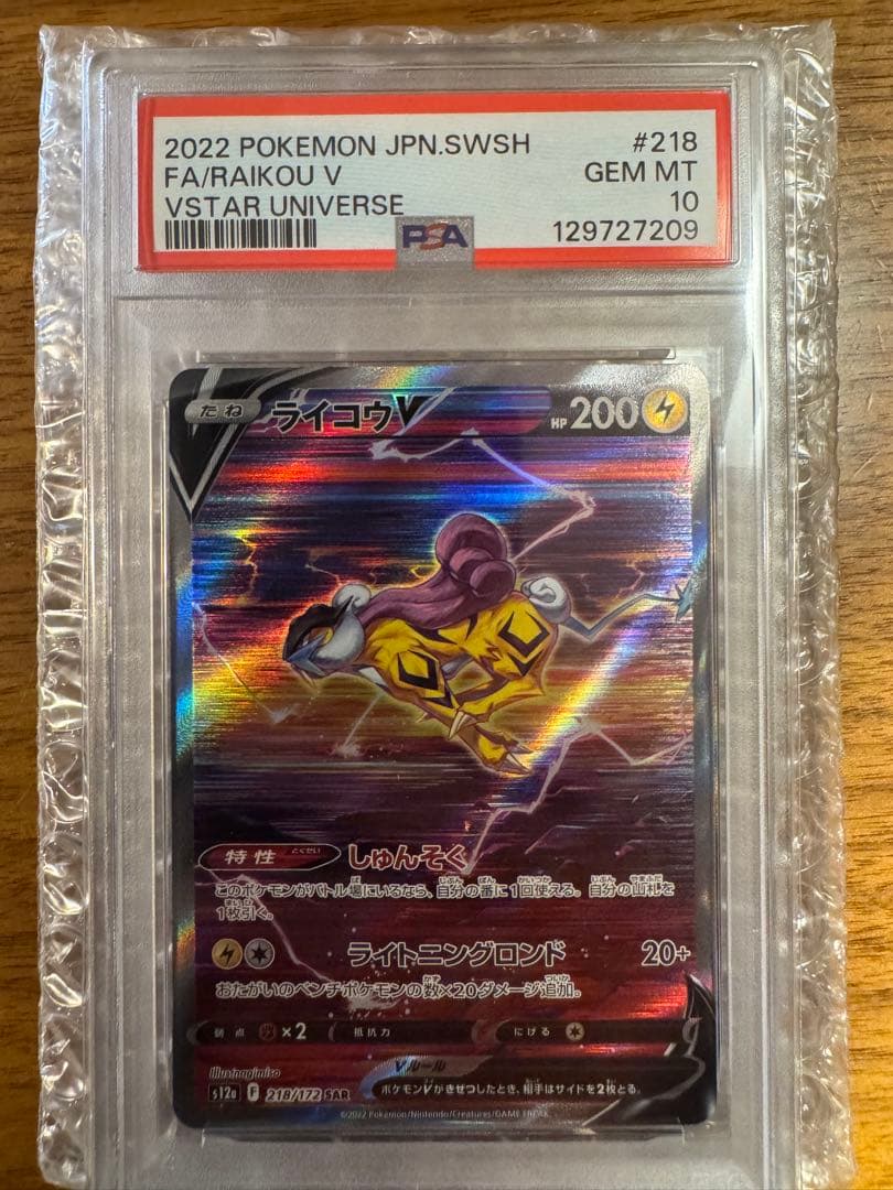 【PSA10】ライコウV 218/172 SAR RAIKOU V