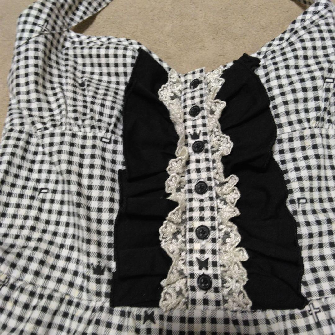 PUTUMAYO ホルターネック ギンガムチェック ワンピース