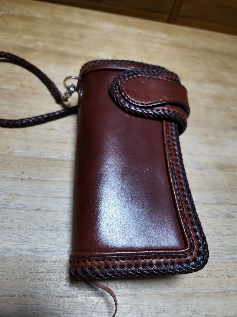 MAMA KIN' 栃木レザー 長財布 ライダースウォレット