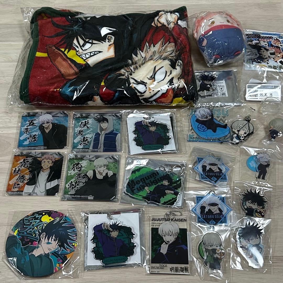 呪術廻戦 グッズ まとめ売り 缶バッジ クリアファイル アクリルスタンド