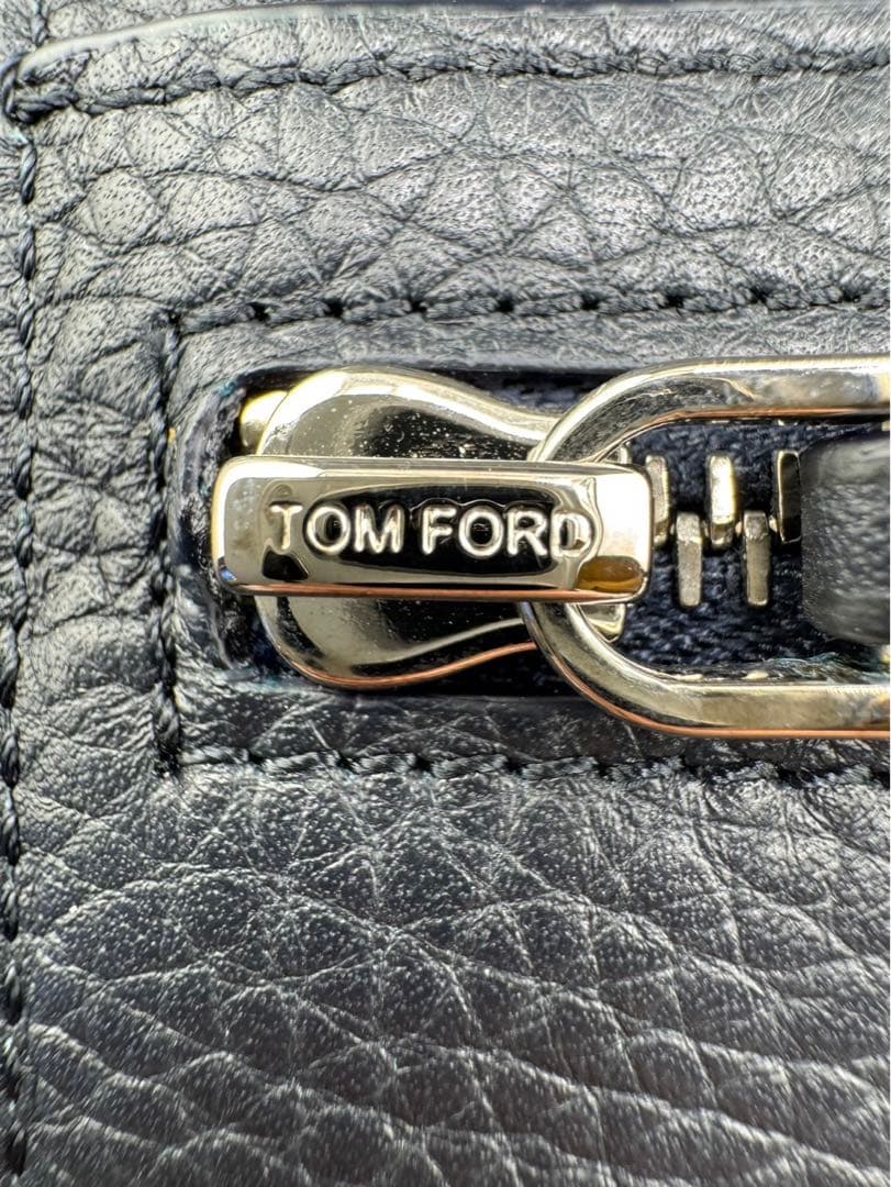 【未使用品】トムフォード　TOM FORD 長財布　ブラック　牛革