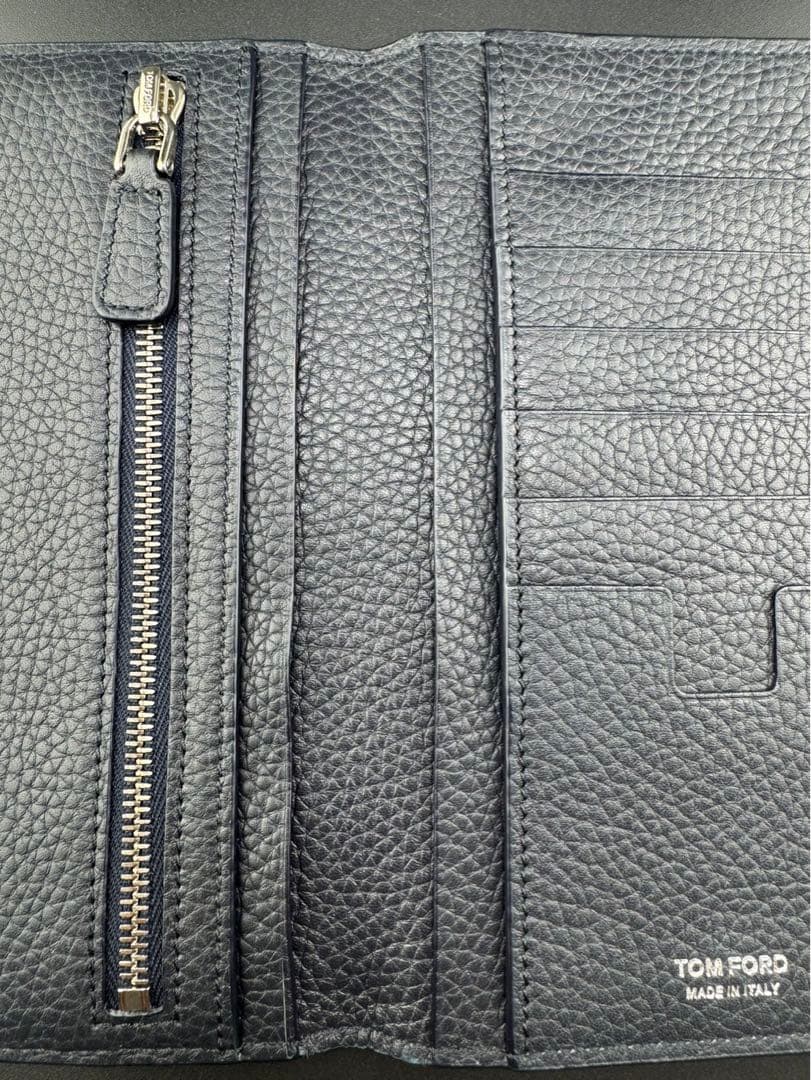 【未使用品】トムフォード　TOM FORD 長財布　ブラック　牛革