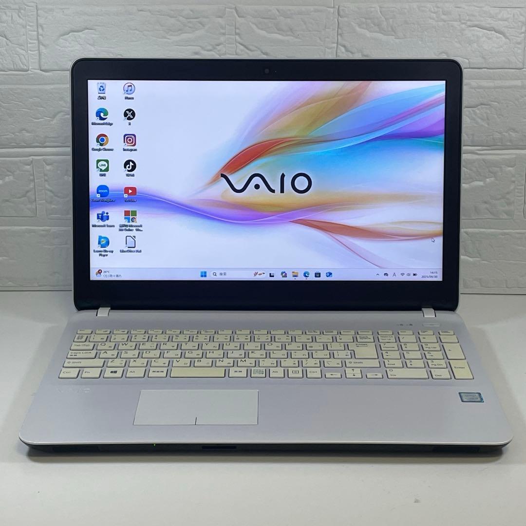 【高性能】VAIO◇SONY◇ホワイト◇新品SSD256GB&HDD◇すぐ使える