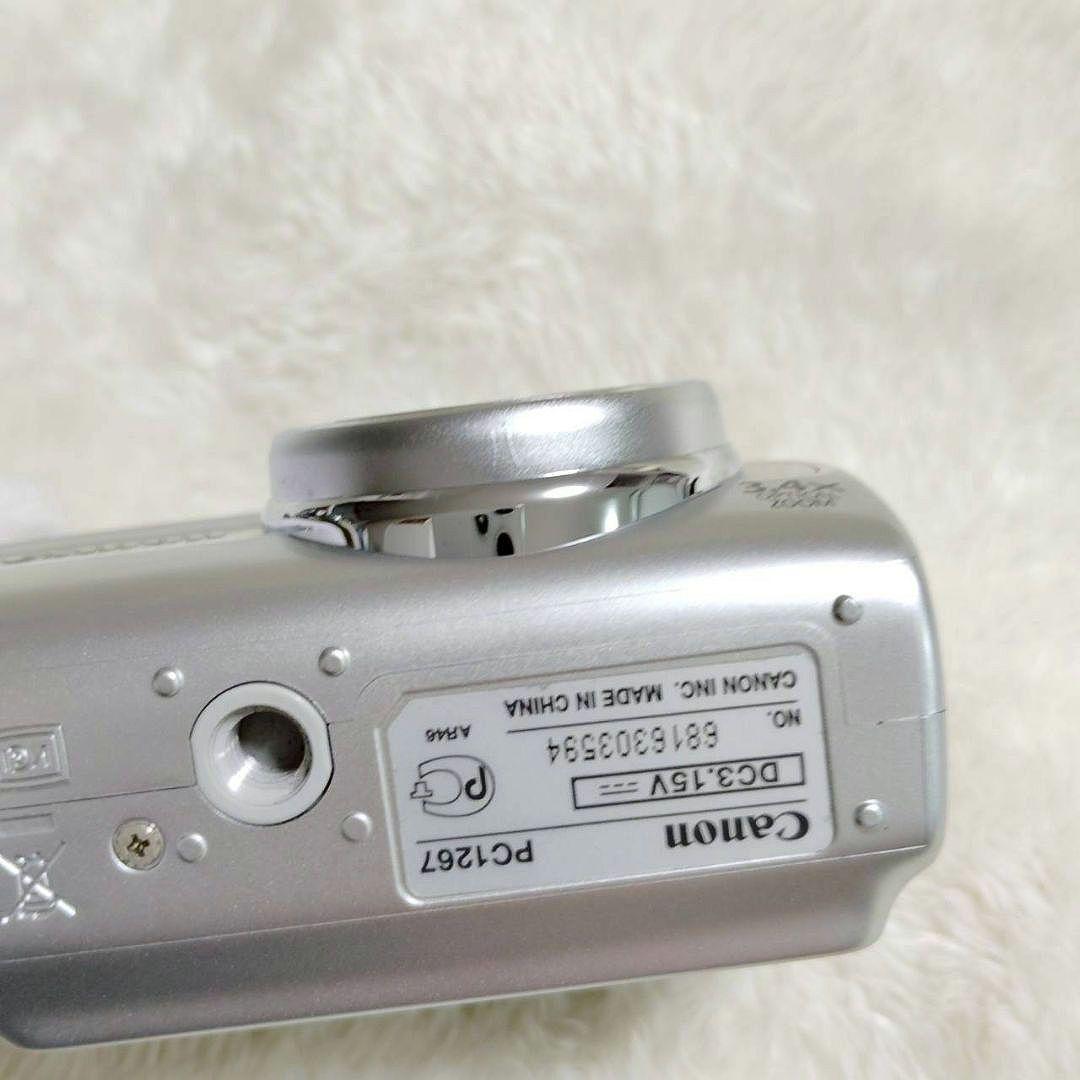 美品✨ CANON PawerShot A470 シルバー 単三電池 デジカメ