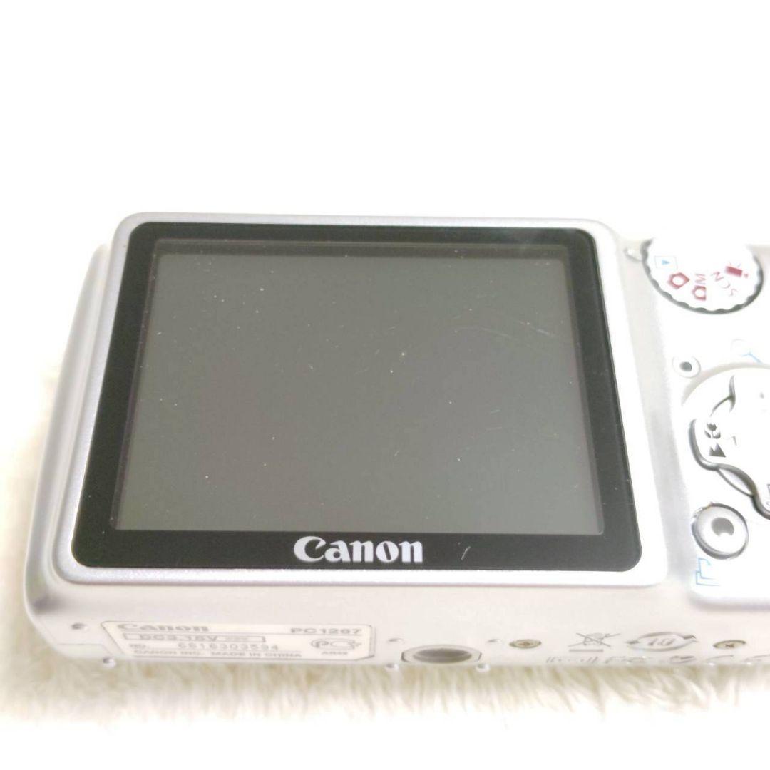 美品✨ CANON PawerShot A470 シルバー 単三電池 デジカメ
