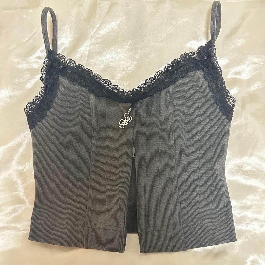 トップス meltthelady Lace logo camisole
