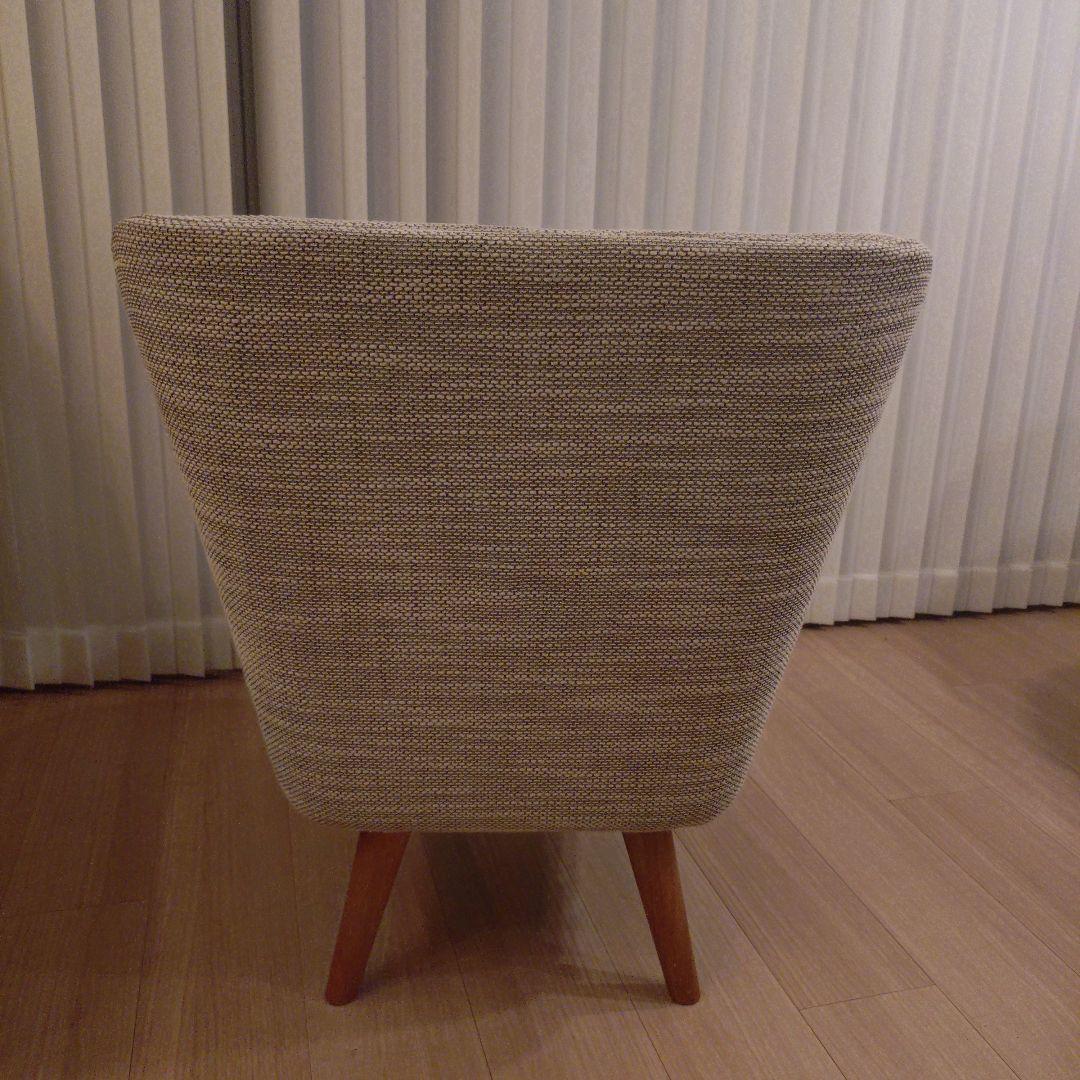 【中古品】unico 1人掛けソファ　グレージュ