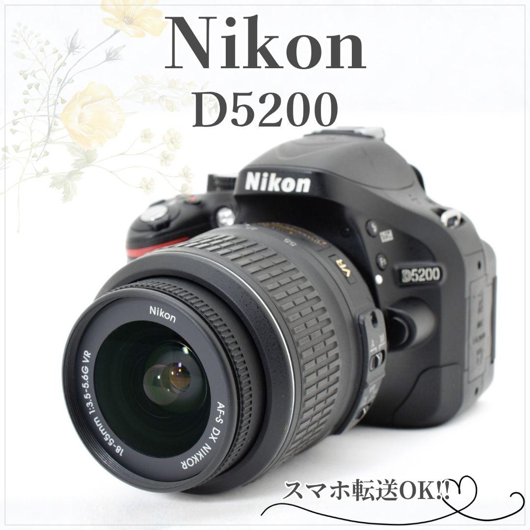 しっかり捉える高性能AF×高画質✨Nikon D5200✨手ブレ補正 標準レンズ