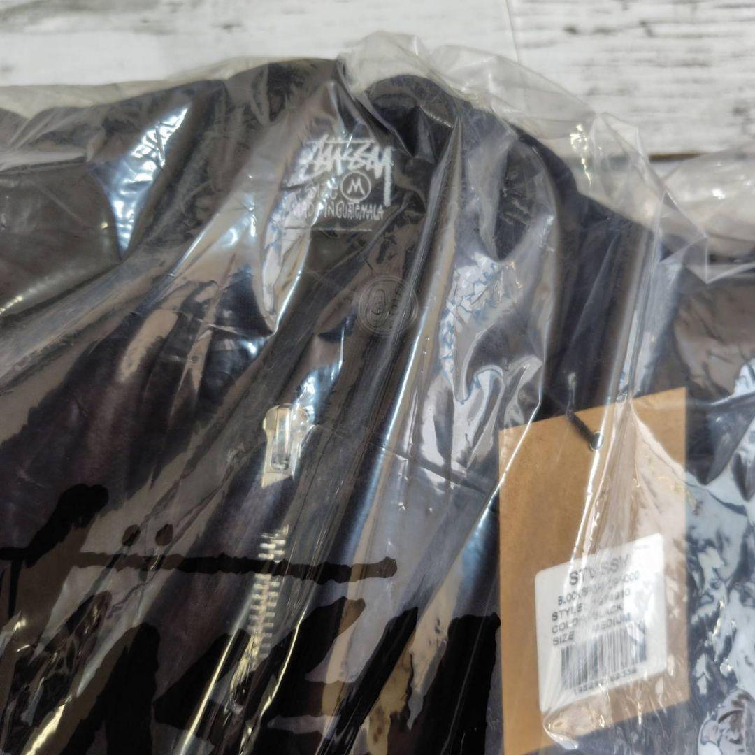 リピートSTUSSY STOCK SPORT ZIP ブラック Mサイズ