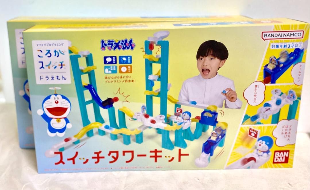 【新品・バンダイ】 ドラえもん　ころがスイッチタワーキット 2個