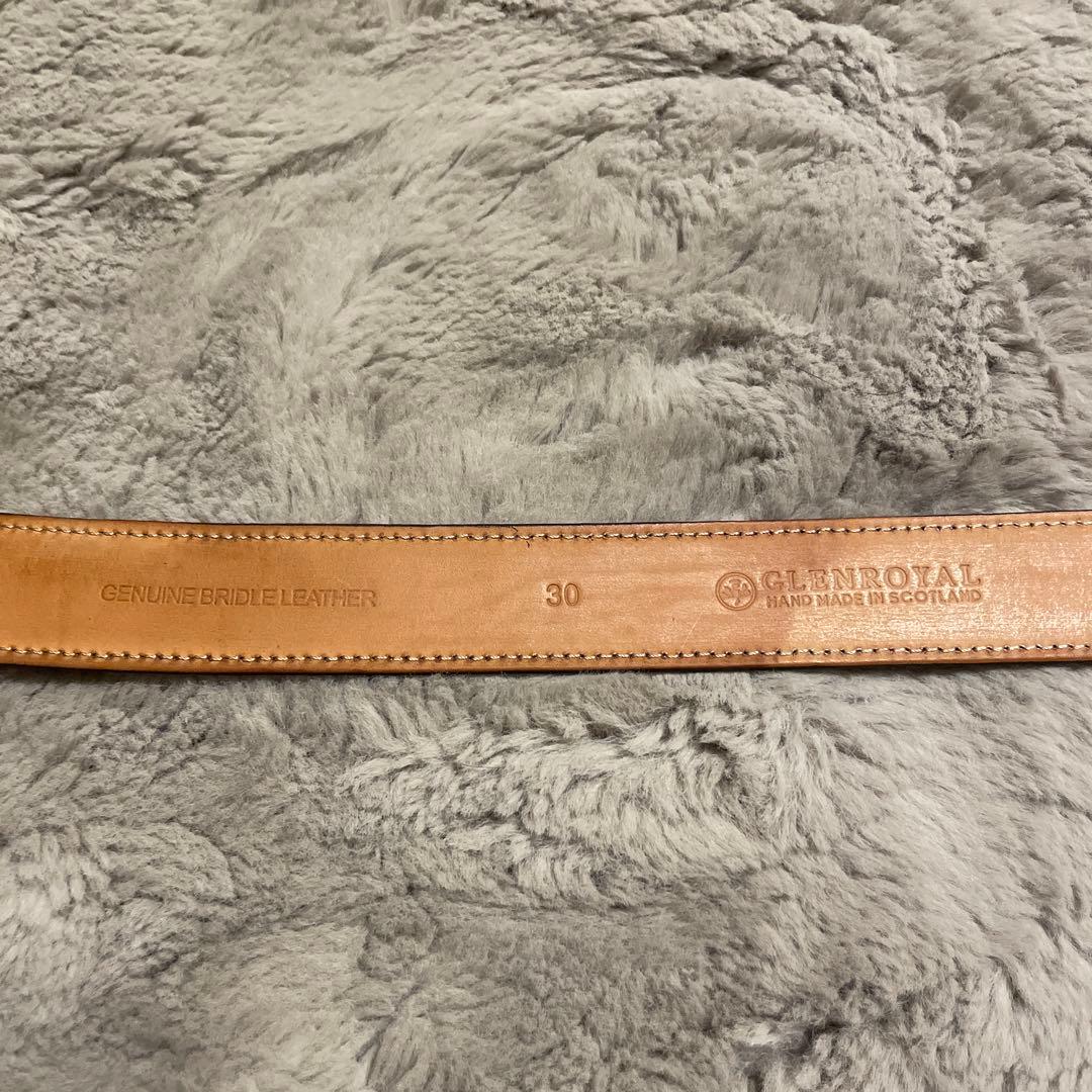 【GLEN（グレンロイヤル）ブライドルレザーベルト】