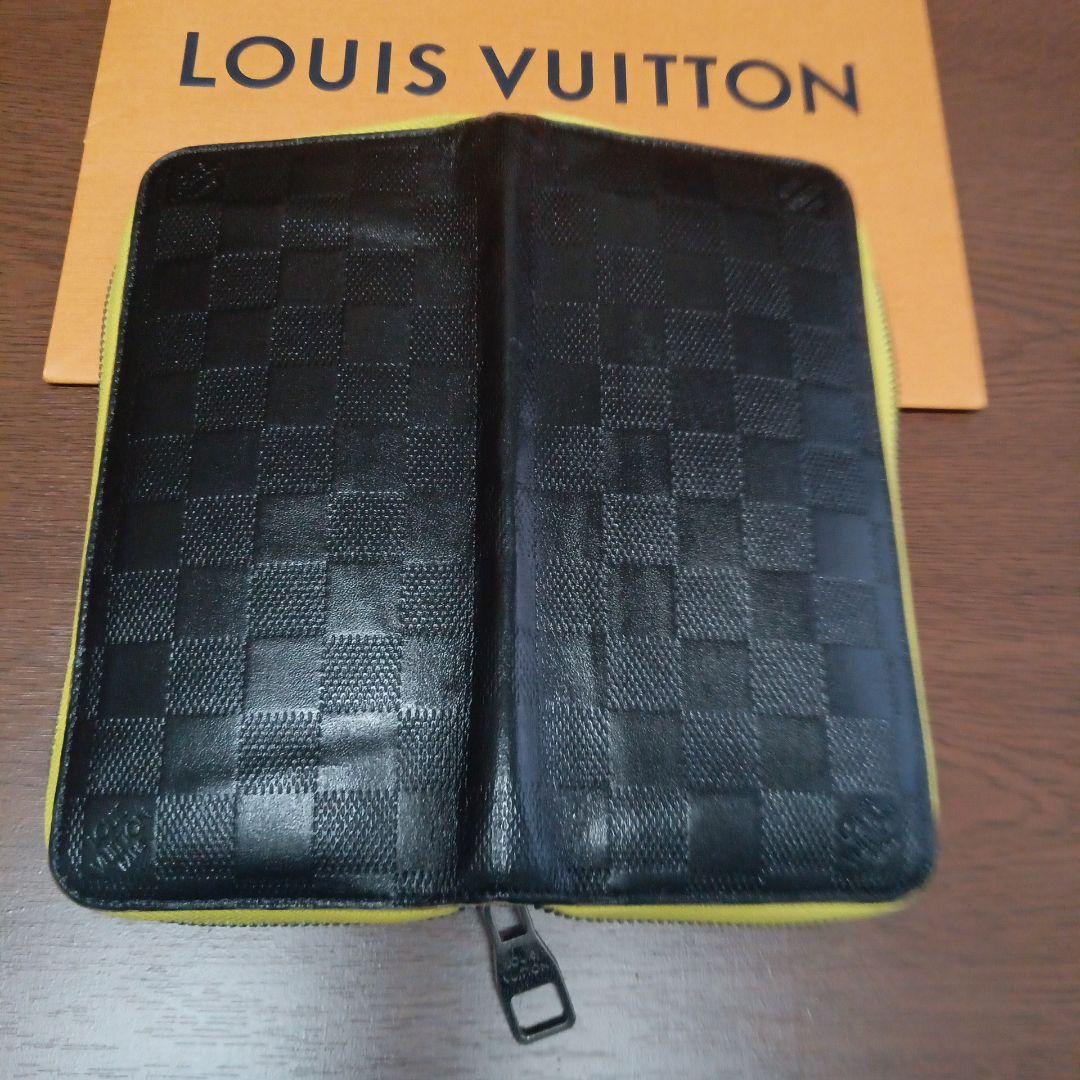 ルイ・ヴィトン。訳あり良品、アンフィニダミエ、ヴェルティカルジッピーウォレット