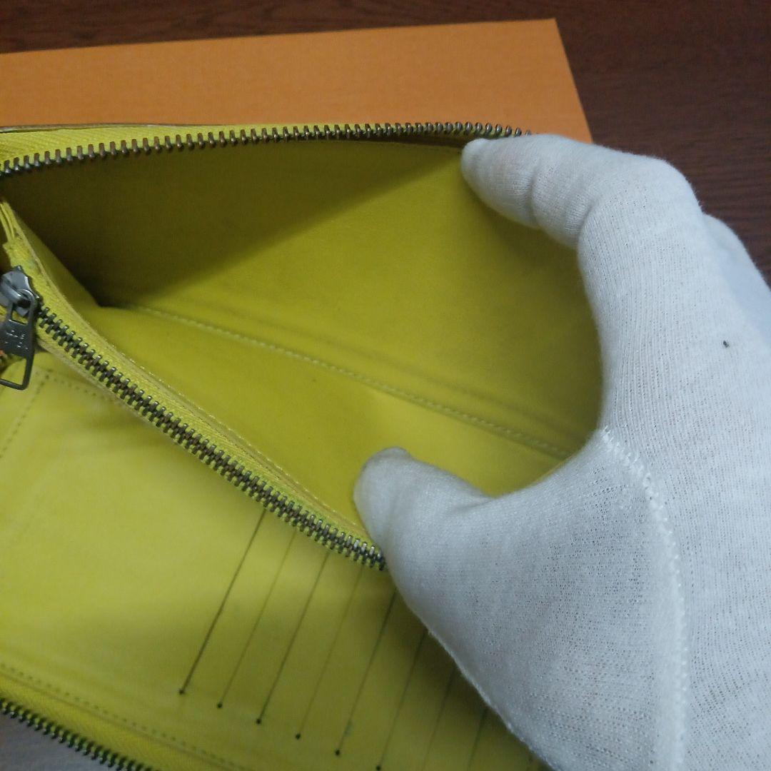 ルイ・ヴィトン。訳あり良品、アンフィニダミエ、ヴェルティカルジッピーウォレット