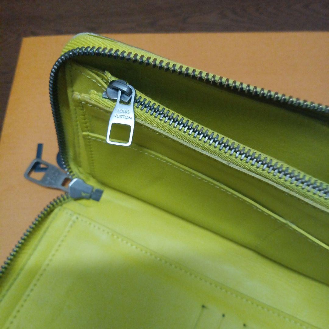 ルイ・ヴィトン。訳あり良品、アンフィニダミエ、ヴェルティカルジッピーウォレット