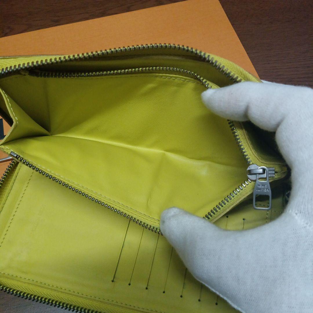 ルイ・ヴィトン。訳あり良品、アンフィニダミエ、ヴェルティカルジッピーウォレット