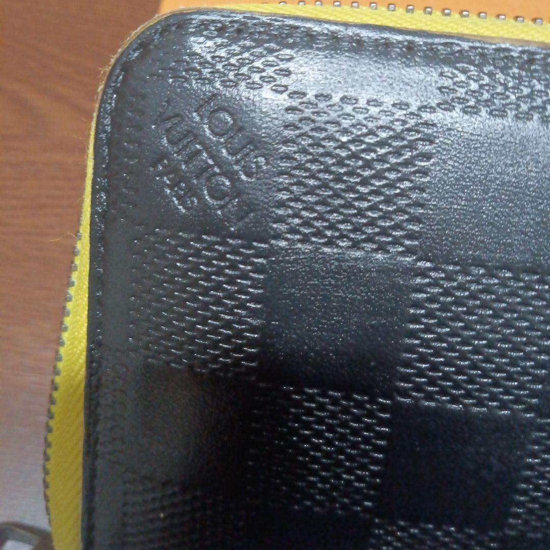 ルイ・ヴィトン。訳あり良品、アンフィニダミエ、ヴェルティカルジッピーウォレット