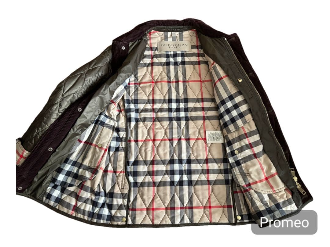 【ピンクの猫】BURBERRY BRIT キルティングJK★美品