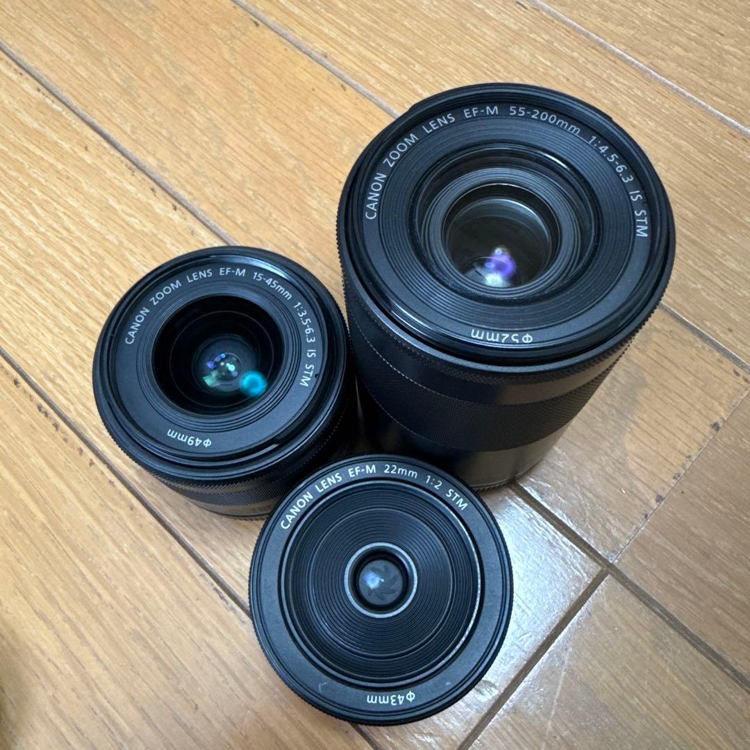 【最終値下げ】Canon EOS kiss M 豪華レンズ3本セット 他付属品