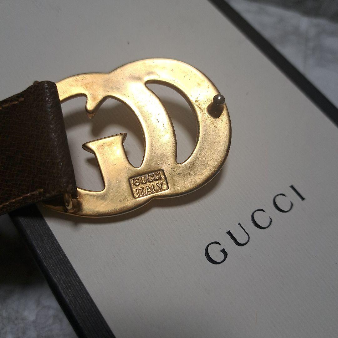 ✨️美品✨️GUCCI グッチ ベルト GGマーモントゴールドバックキャンバス