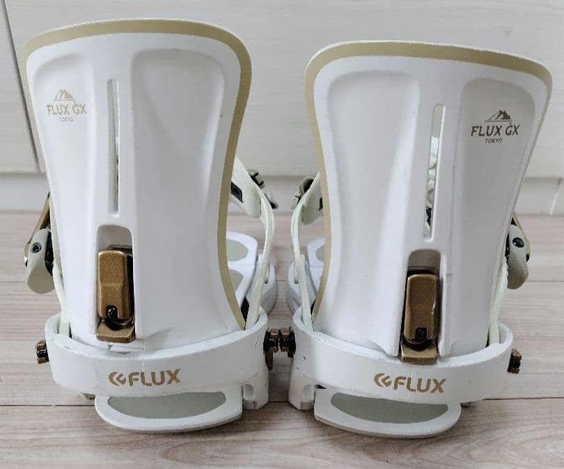 P*i様 FLUX GX スノーボード ビンディング XS ホワイト バインディ