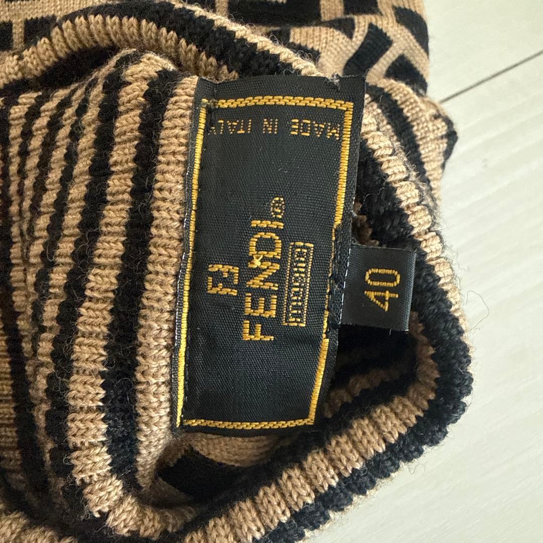 Fendi ズッカ タートルネックセーター 40