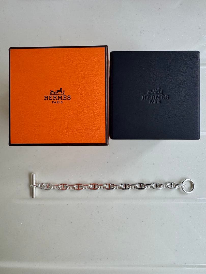 HERMES エルメスシェーヌダンクルMM18 925ブレスレット 新品 希少