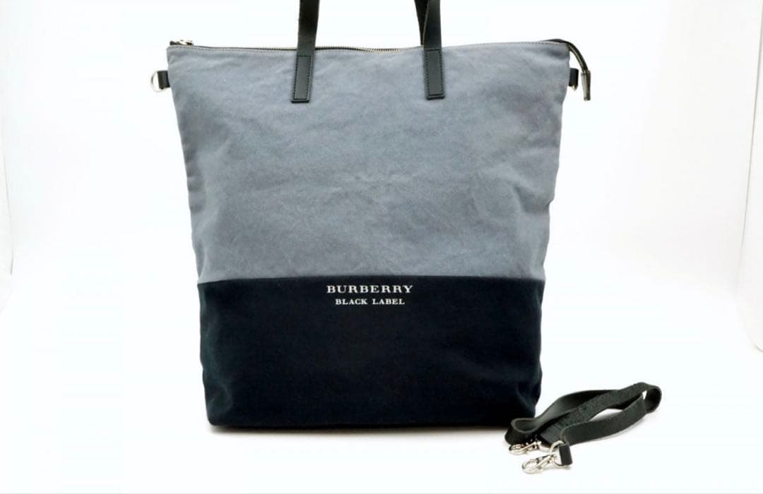 美品◾️バーバリーブラックレーベル◾️トートバッグ&ショルダー可◾️ユニセックス