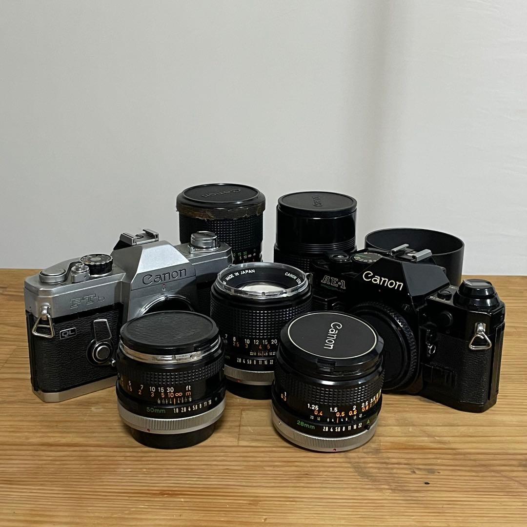 キャノン　AE-1 FTb CANON フィルムカメラ　レンズセット　ジャンク