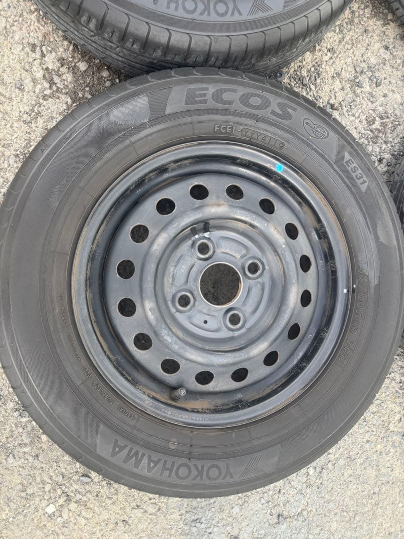 【送料無料】13インチタイヤホイール4本セット145/80R13 2019年製