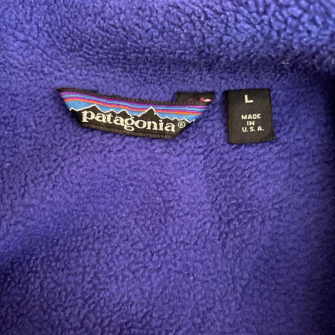 80s patagonia シェルドシンチラ／黒USA製Lサイズ