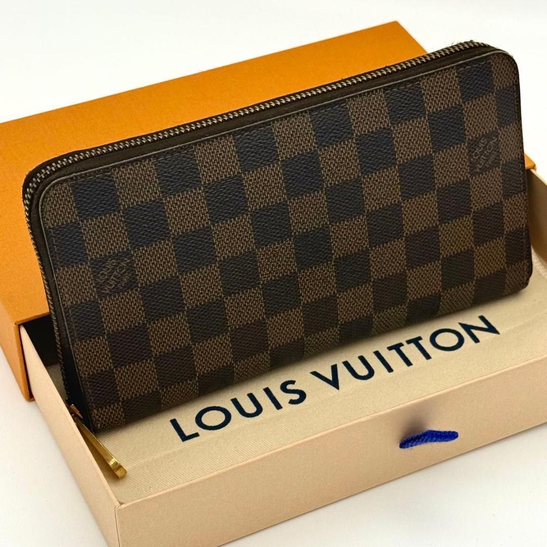 ルイヴィトン【最高級美品】ダミエ　エベヌ　ジッピーオーガナイザー　メンズ　長財布