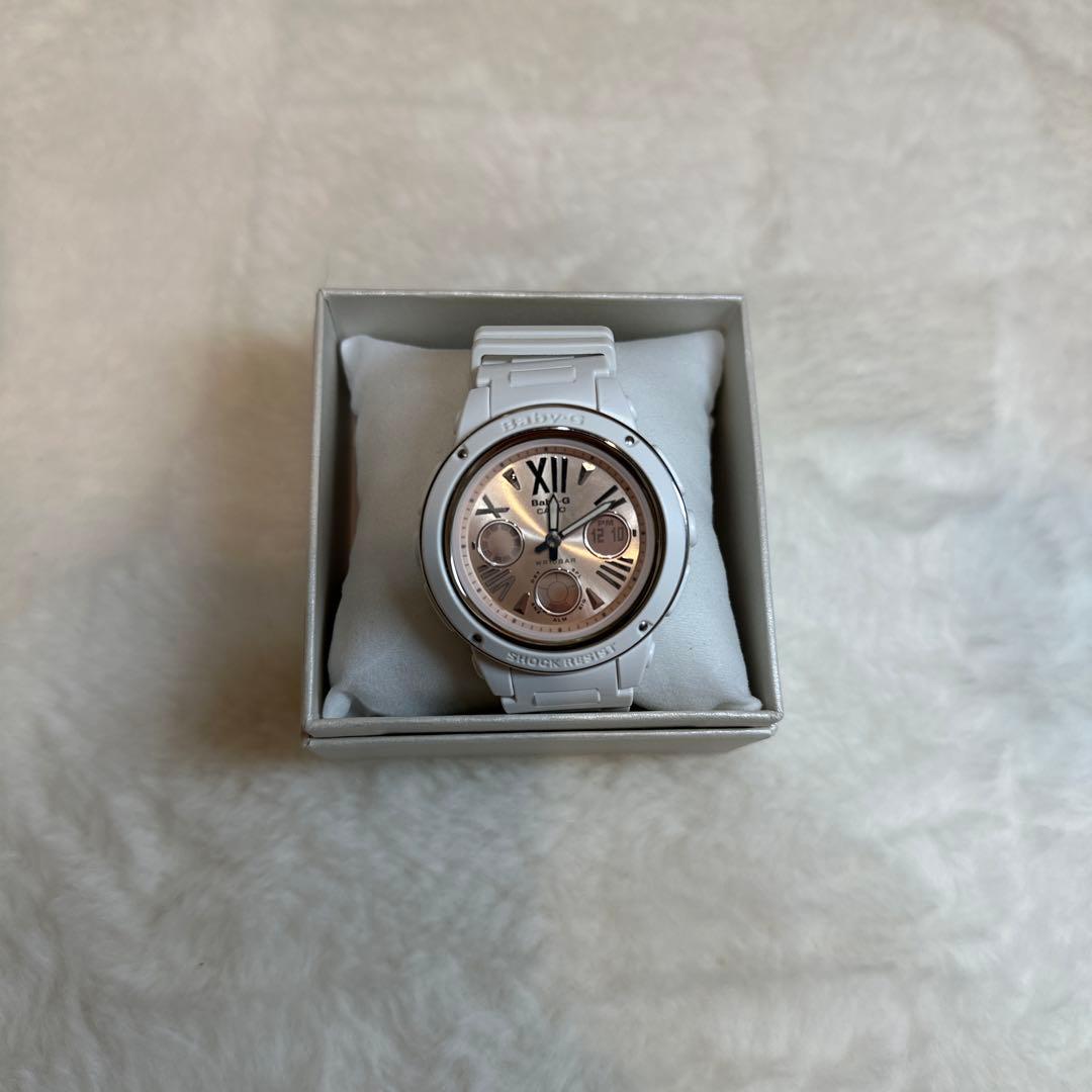 超美品　BABY-G 5257 JA ホワイト×ローズゴールド