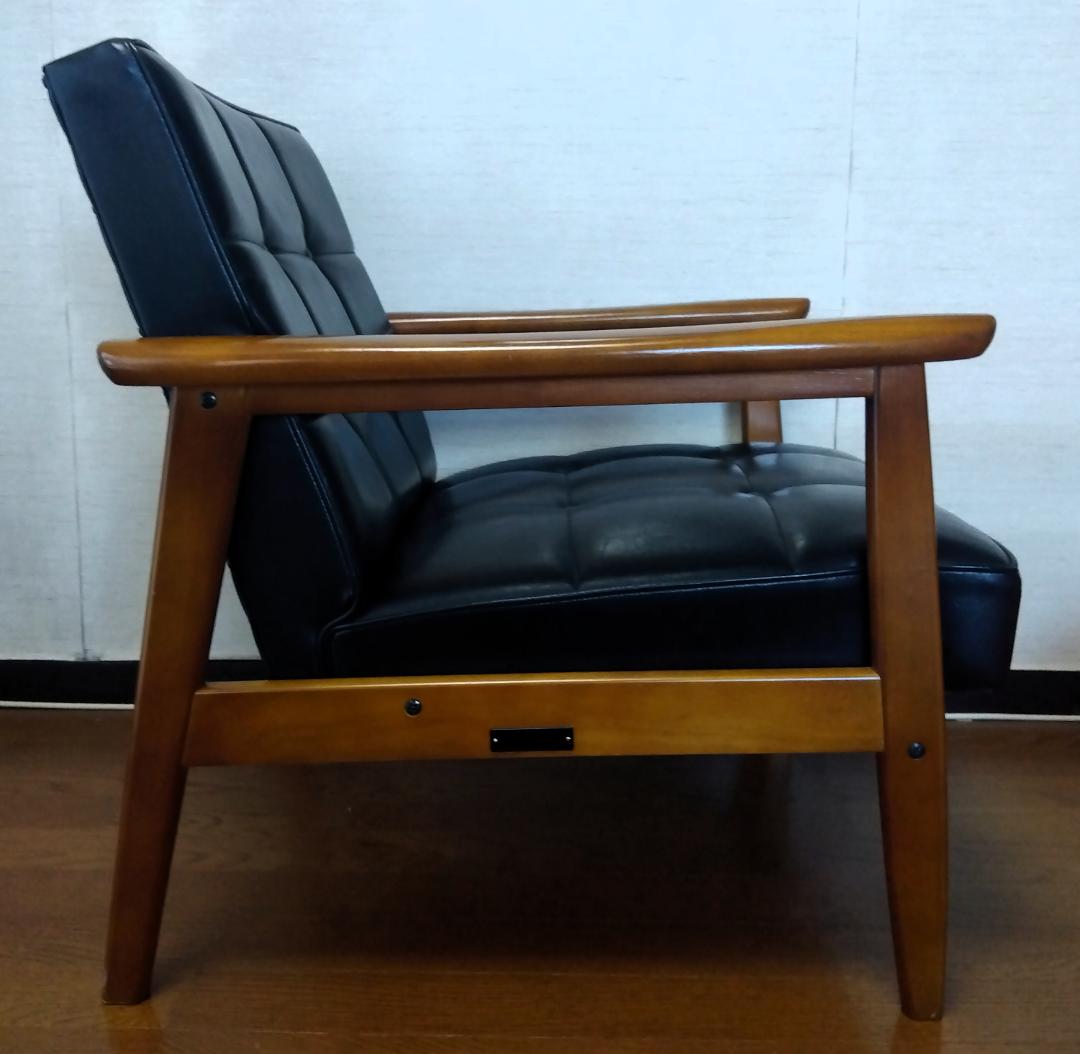 カリモク60 Kチェア 1シーター スタンダードブラック W36170BW