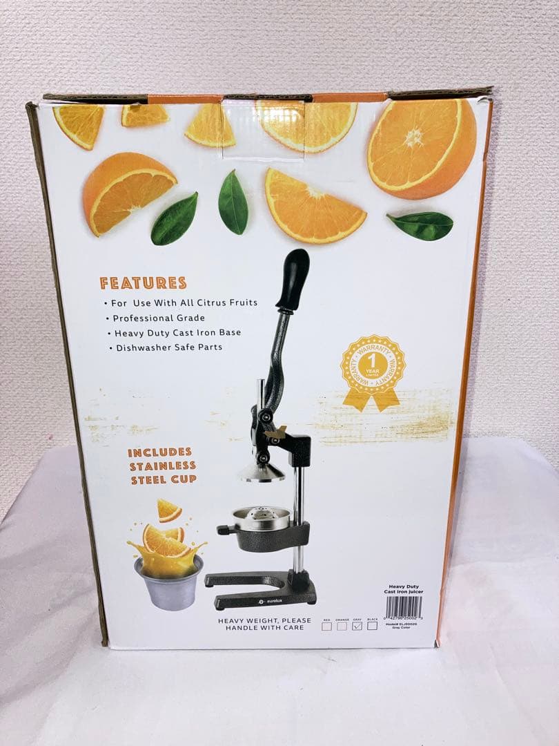 新品　Eurolux 鋳鉄　シトラスジューサー 特大 商用グレード