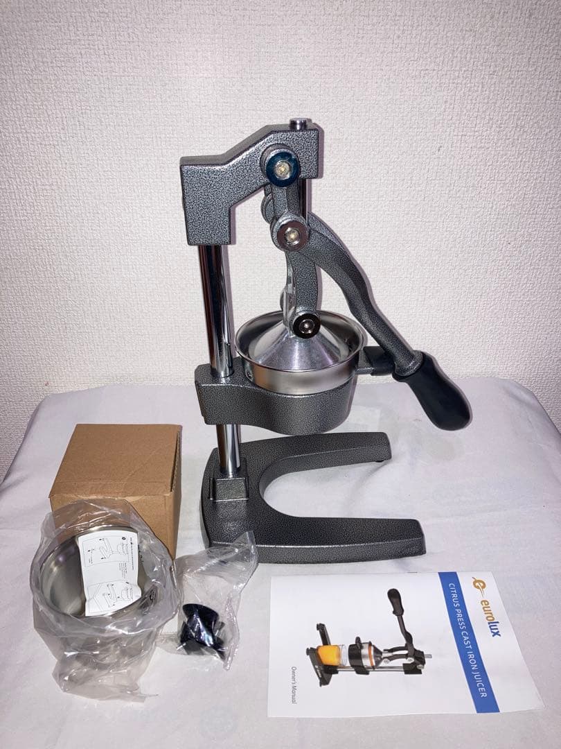新品　Eurolux 鋳鉄　シトラスジューサー 特大 商用グレード