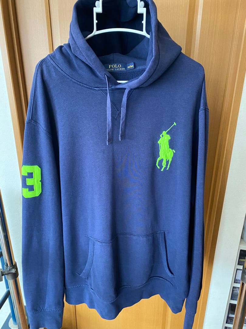 Polo Ralph Lauren ビッグポニーネイビー パーカーL
