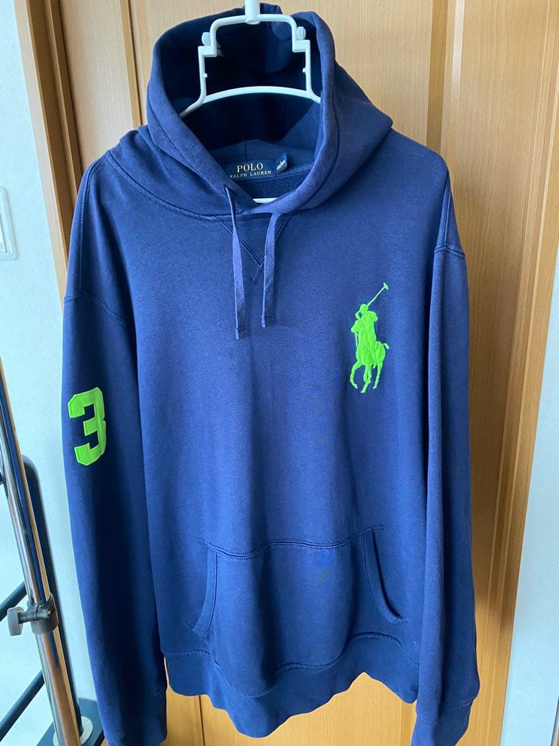 Polo Ralph Lauren ビッグポニーネイビー パーカーL