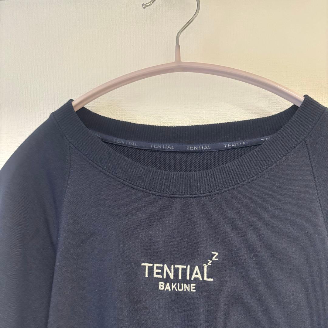 BAKUNE ネイビー パジャマ Mサイズ チュニック ワンピースタイプ